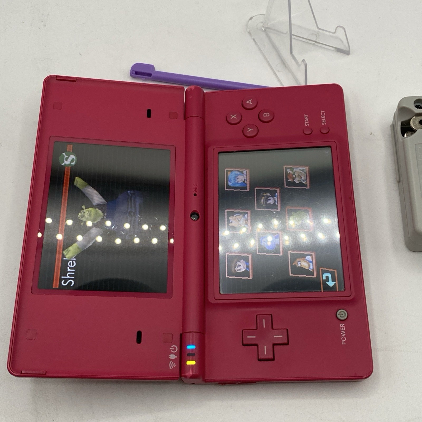 Nintendo DSi Hot Pink Console Bundle w/ Charger & 16GB SD Card – Excellent