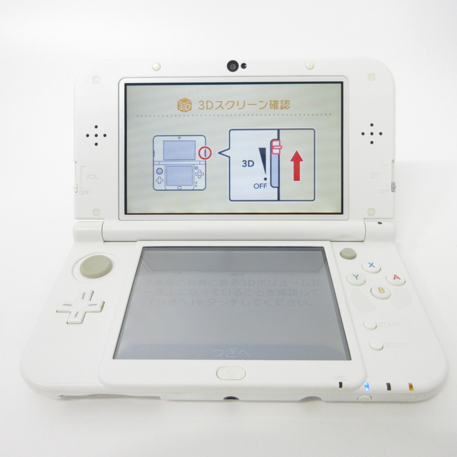 【Very Good】Nintendo New 3DS LL XL Pearl White Console Only Japanese Ver #DEN0413