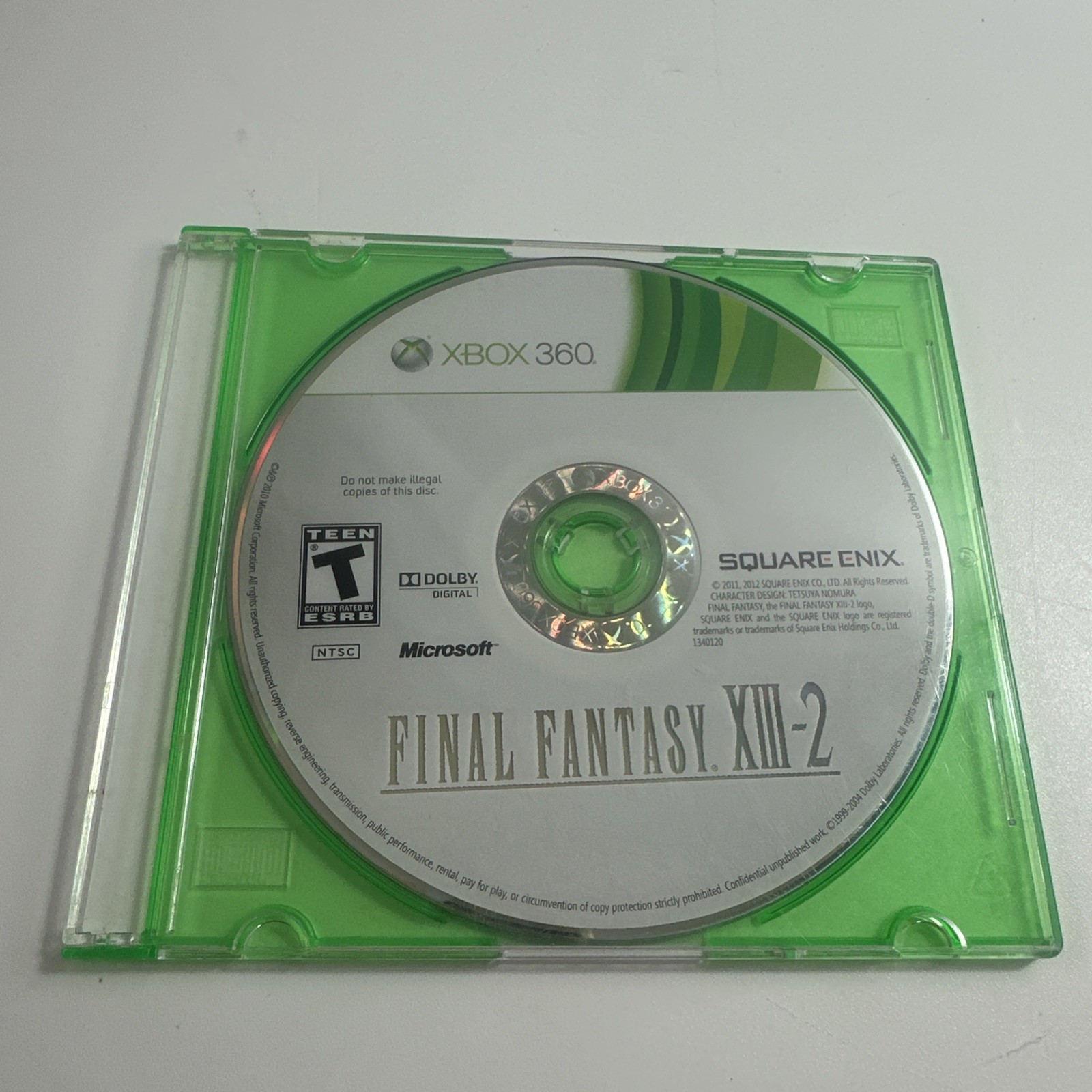 Final Fantasy XIII-2 (Microsoft Xbox 360, 2012) disc only