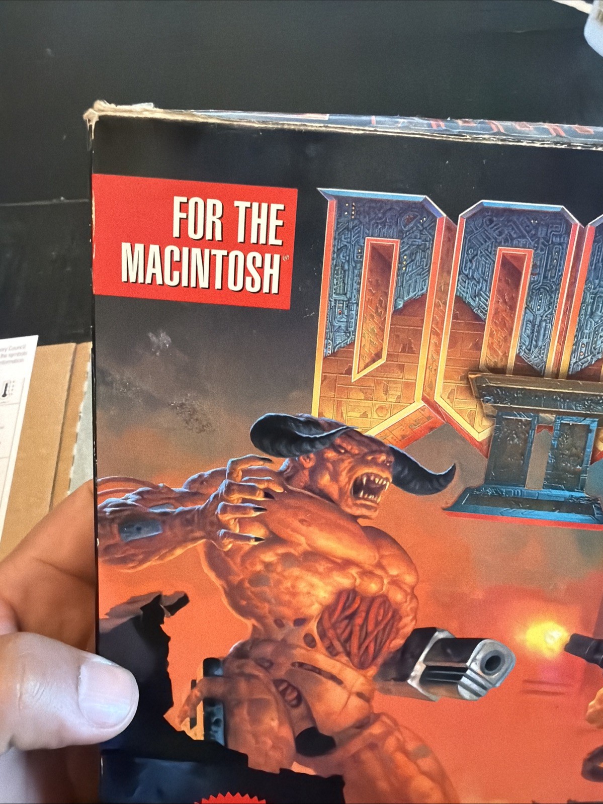Doom II 2 Macintosh Apple Big Box Floppy Disk Ver 1.0 id Software 1994 CIB Rare
