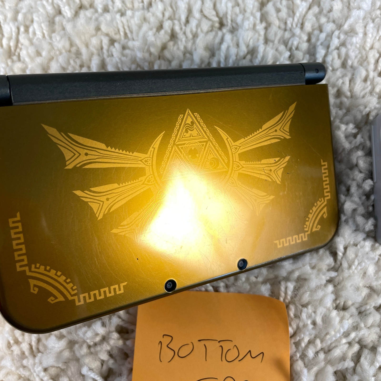 Nintendo New 3DS XL Zelda Hyrule Edition Handheld System RED-001 BOTTOM IPS