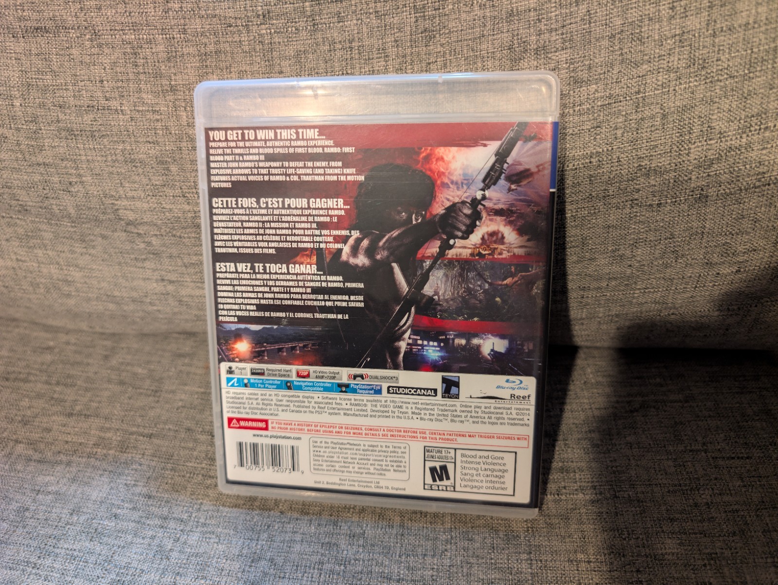 Rambo: The Video Game PS3 Sony PlayStation 3, 2014 CIB VERY CLEAN USA RARE NTSC