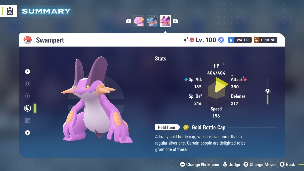 Pokémon Legends: Z-A Shiny Swampert 6iv ✨Max EV✨ ALPHA