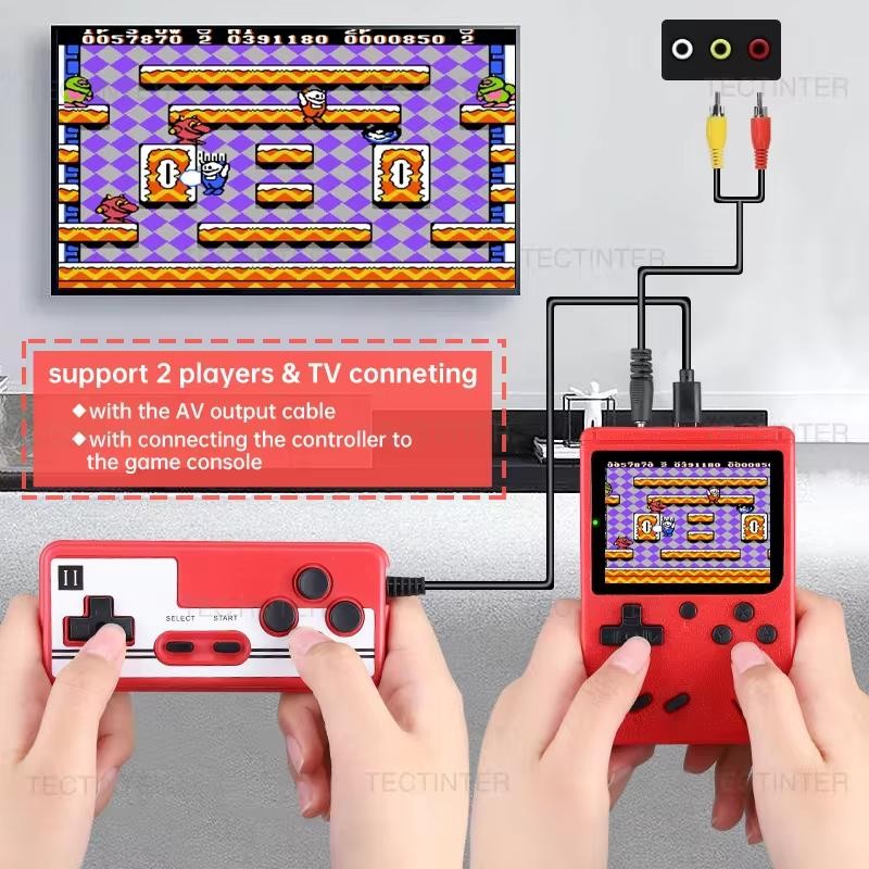 400 in 1 Mini Games Handheld Game Players Portable Retro Video Console Boy 8 Bit