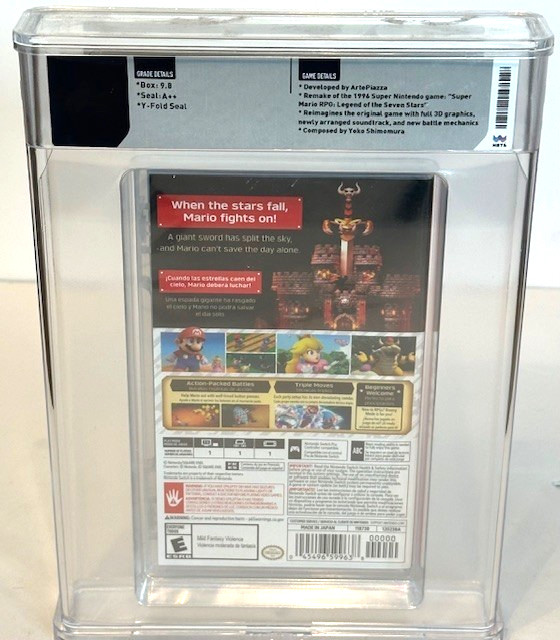 Super Mario RPG Nintendo Switch ~ 1st Print ~ WATA Graded 9.8 A++