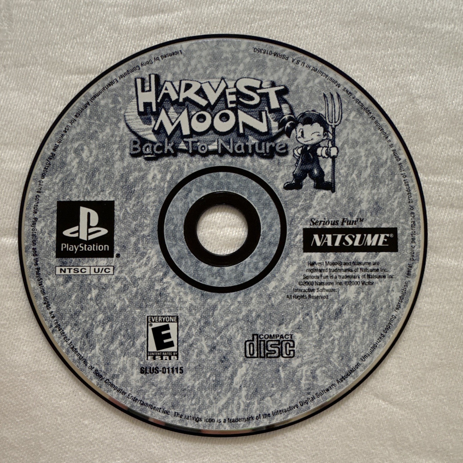 Natsume Harvest Moon: Back to Nature (Sony PlayStation 1, 2000) w/ Manual