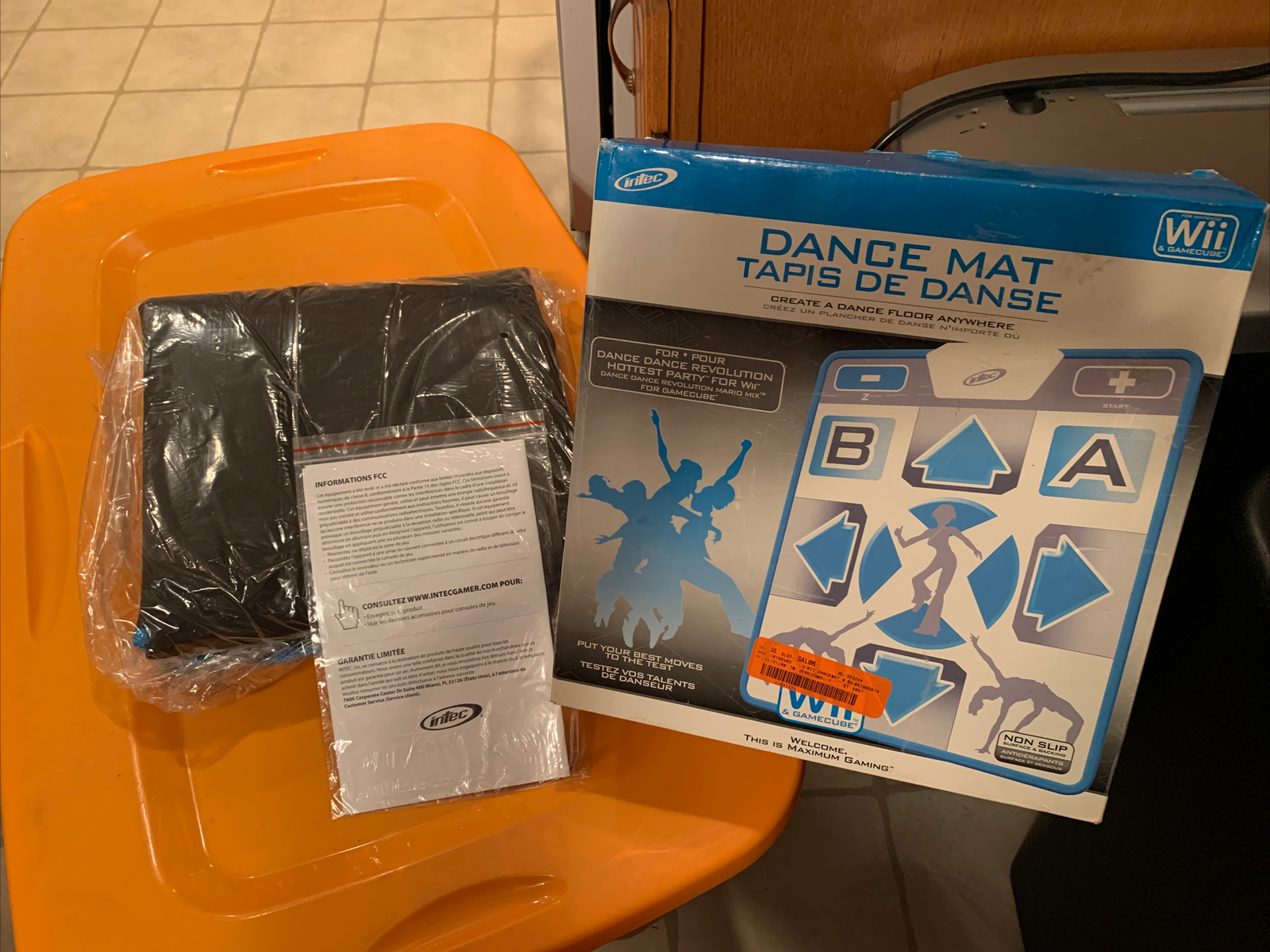 2008 Intec Nintendo Wii & Gamecube Dance Mat Non Slip Very Rare Unique Brand New