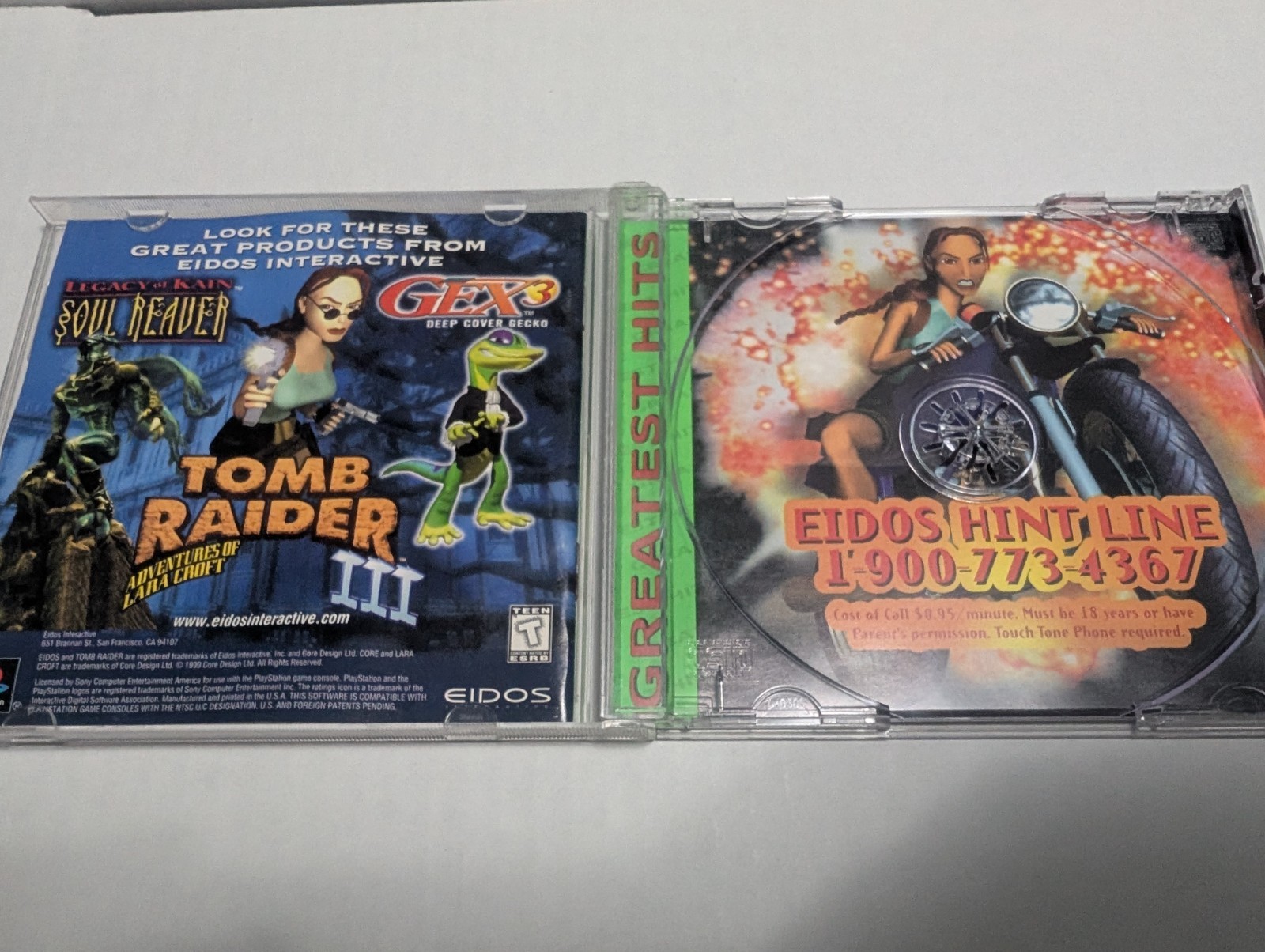 Tomb Raider II PS1 Sony PlayStation 1 Case and Manual Only NO GAME