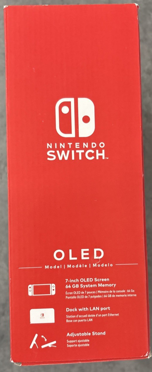 Nintendo Switch OLED Model HEG-001 Console White Joy-Con Bundle, NEW