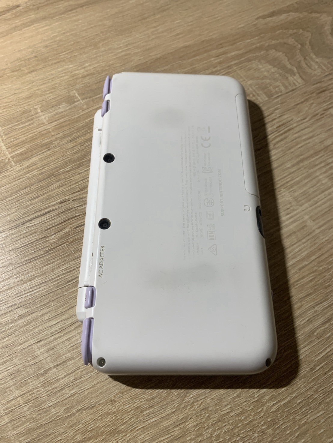 1348 Nintendo New 2DS LL White Lavender Very Good TESTED
