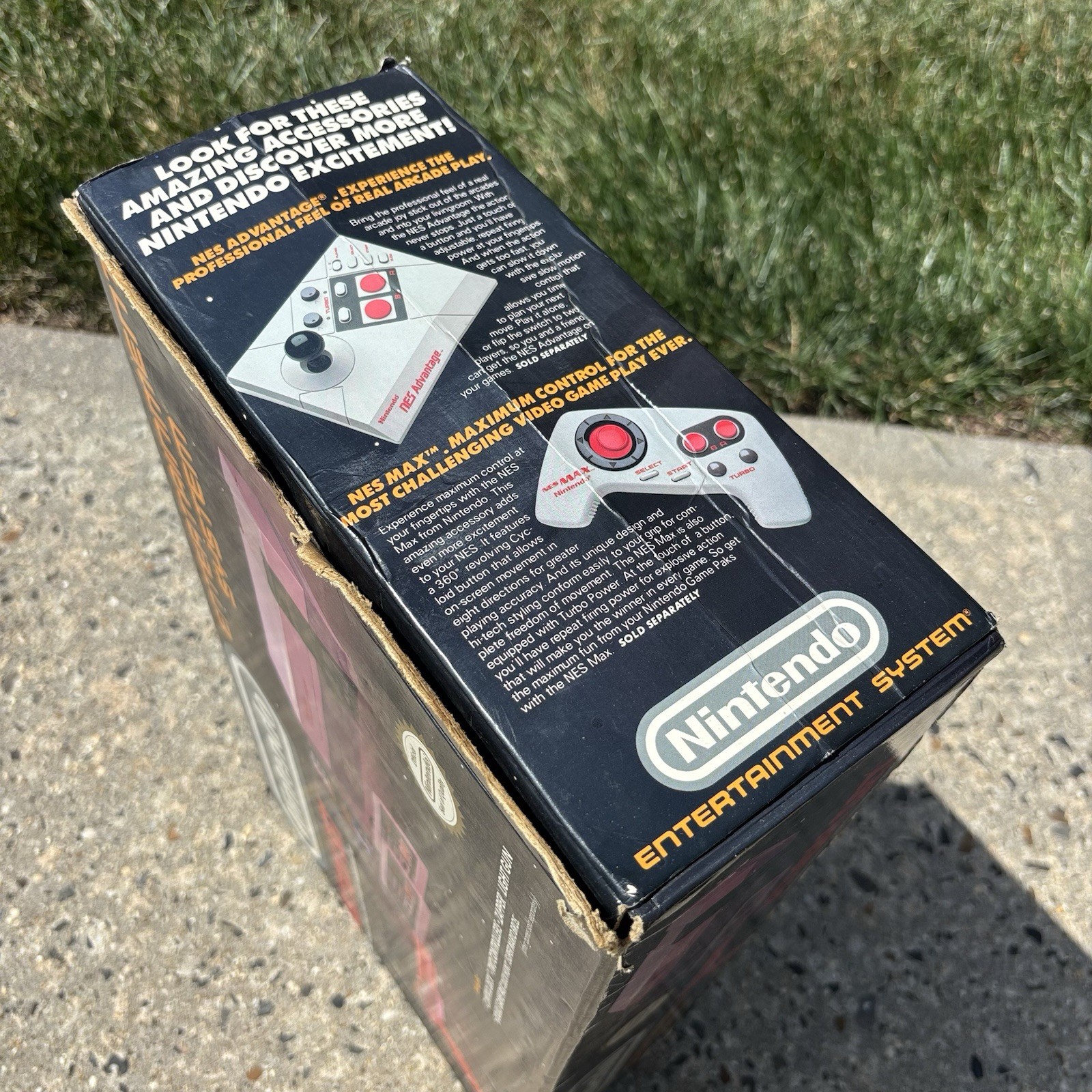 Original Nintendo NES Action Set Console BOX ONLY w/ Styrofoam