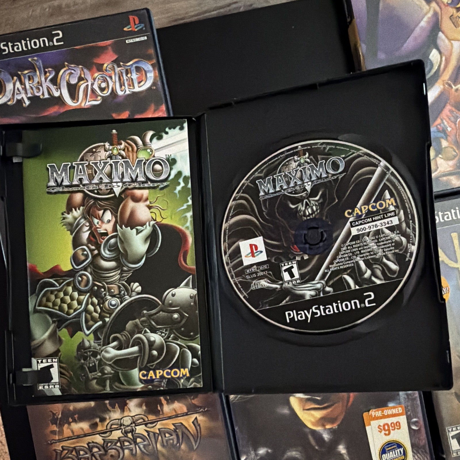 PlayStation PS2 Game Lot w/ Manuals: Dark Cloud Maximo Spyro A Hero’s Tail