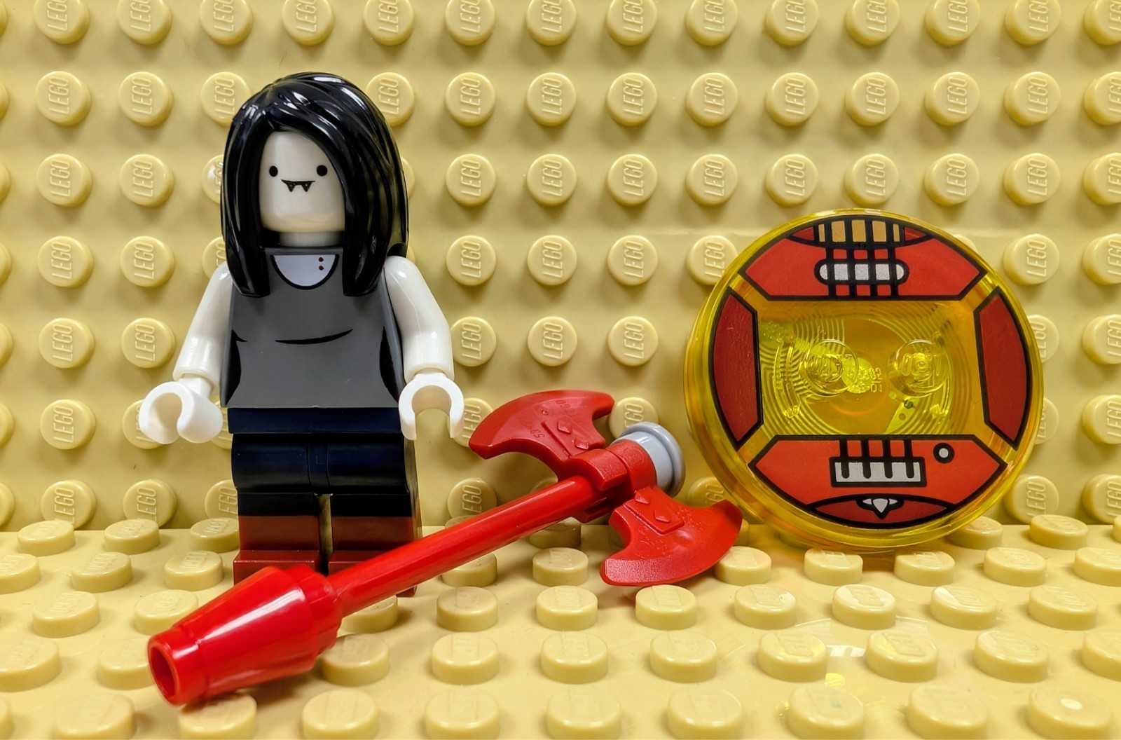 LEGO Dimensions- Marceline Minifig, Toy Tag & Weapon (from Lego # 71285), no box