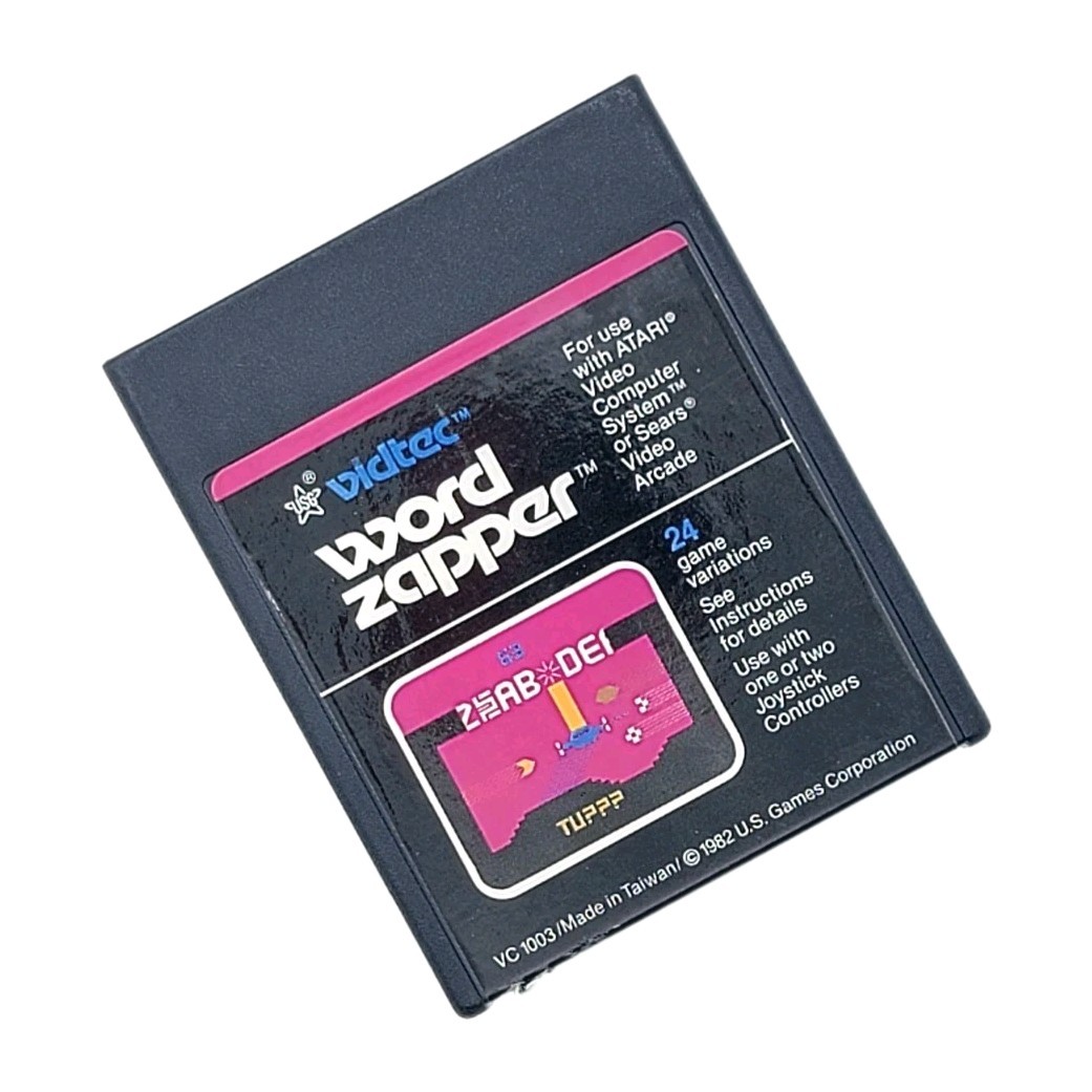 Word Zapper (Atari 2600, 1982) Video Game Cartridge Only -Cleaned, Tested-