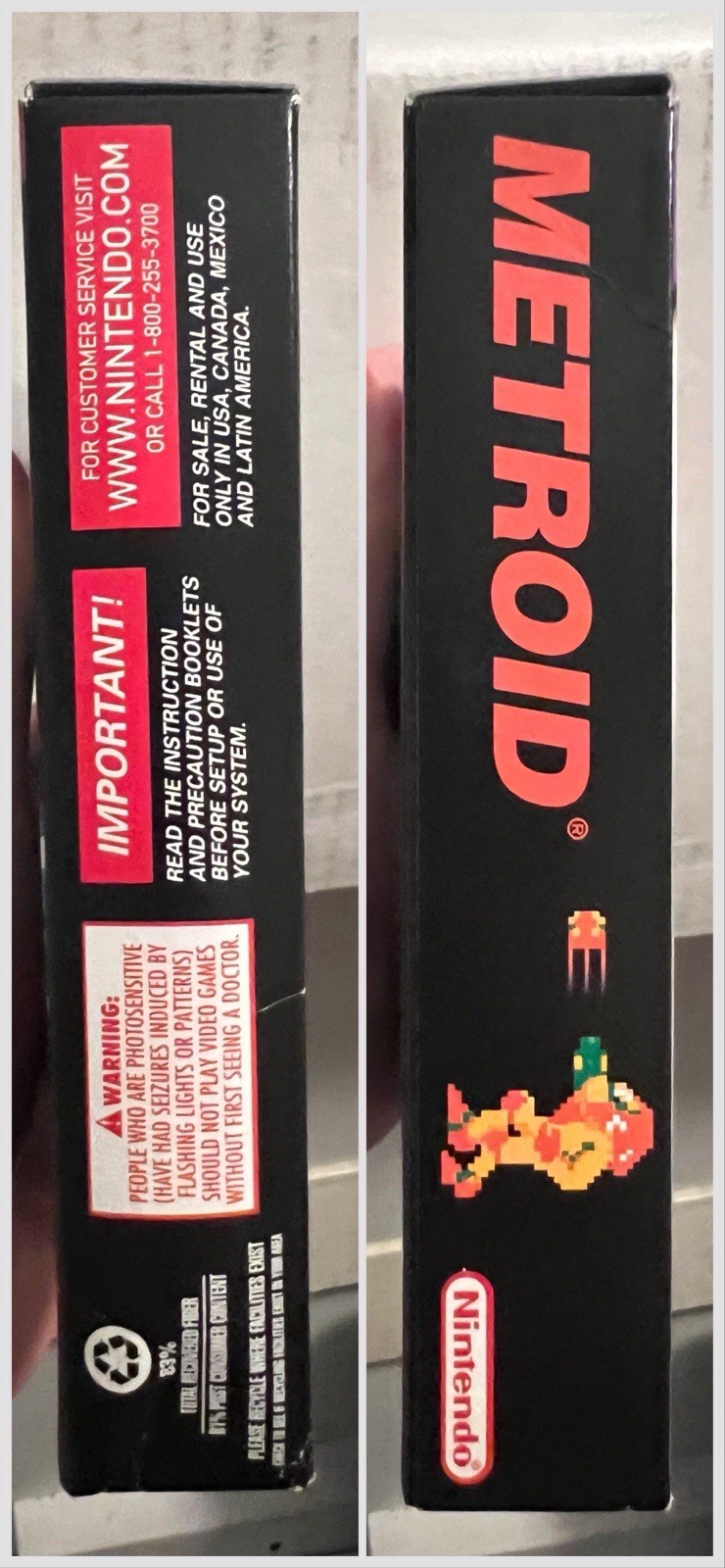 Nintendo Metroid Classic NES Series GBA NTSC-U/C 2004 E Manual Included CIB