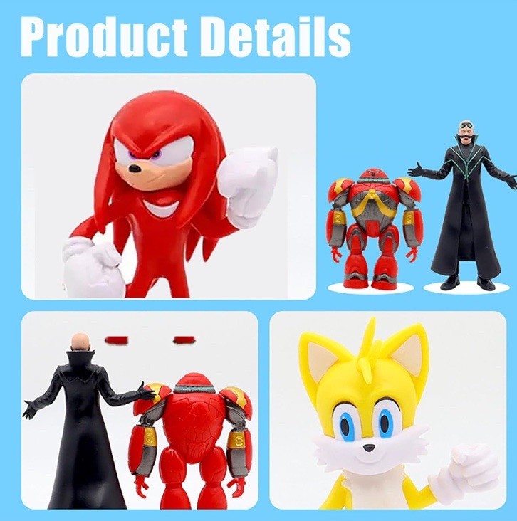 Hedgehog Action Figure, 6.5in Hedgehog Style Statue Handcrafted Collectible