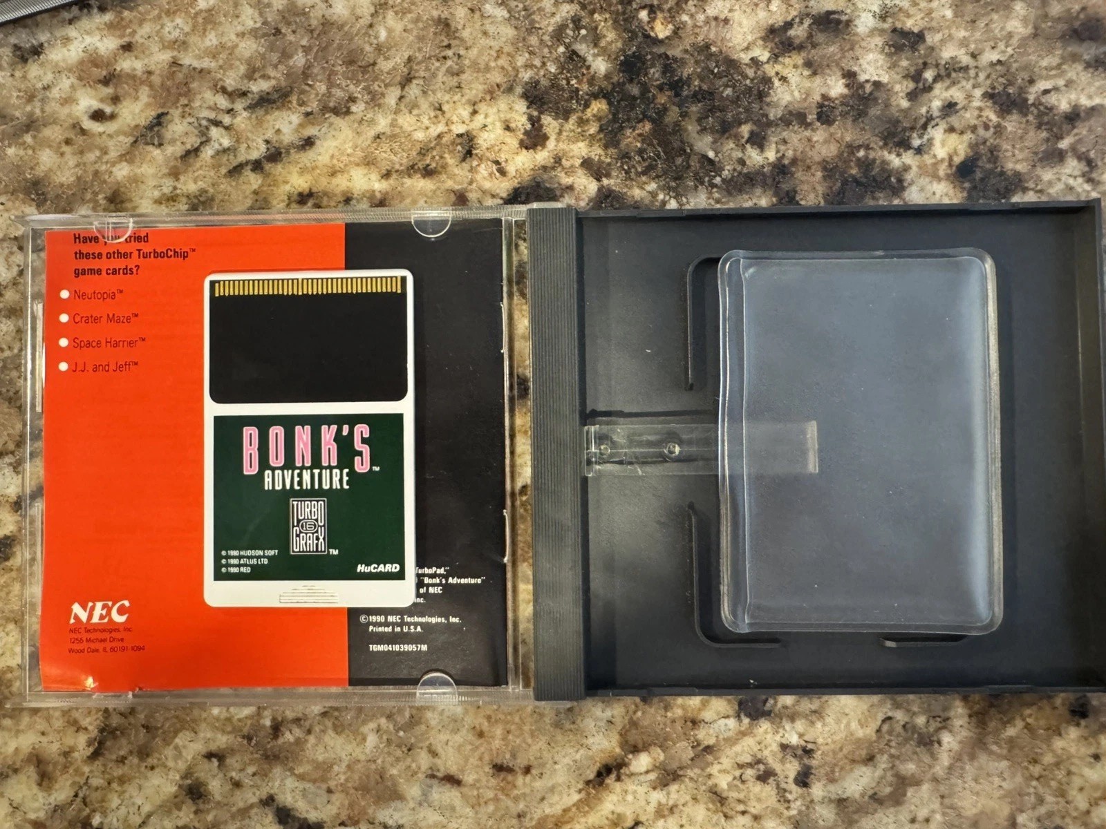 TurboGrafx 16 TurboExpress with Box and Five Games READ DESCRIPTION