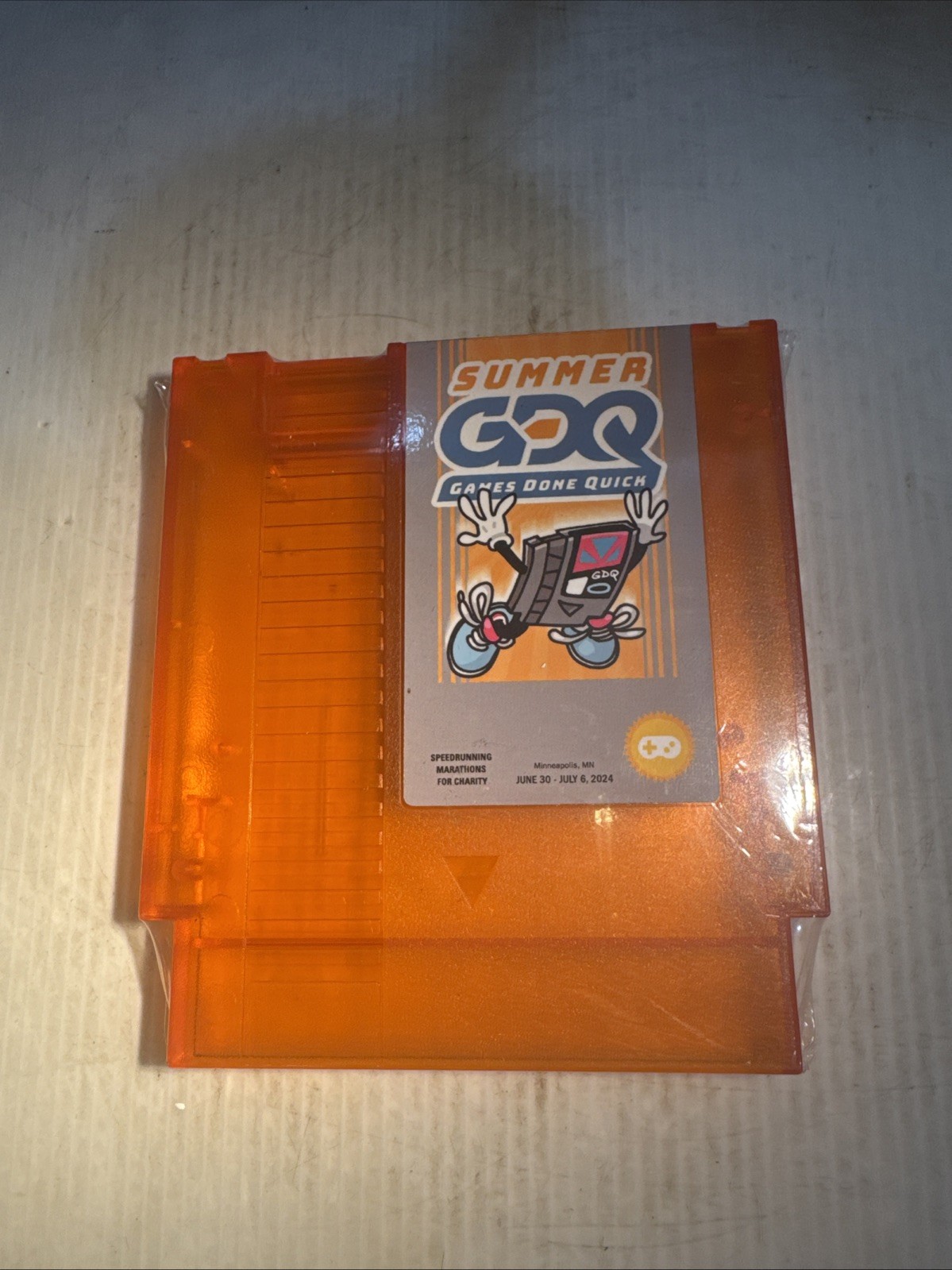 Games Done Quick Translucent NES Nintendo Cartridge Speed Racing Games