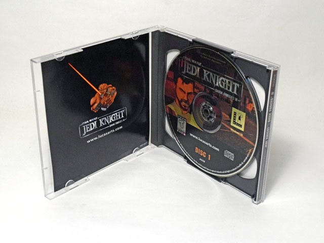 Star Wars Jedi Knight Dark Force II PC 2CD-ROM Windows 95 Rare, Box Damage
