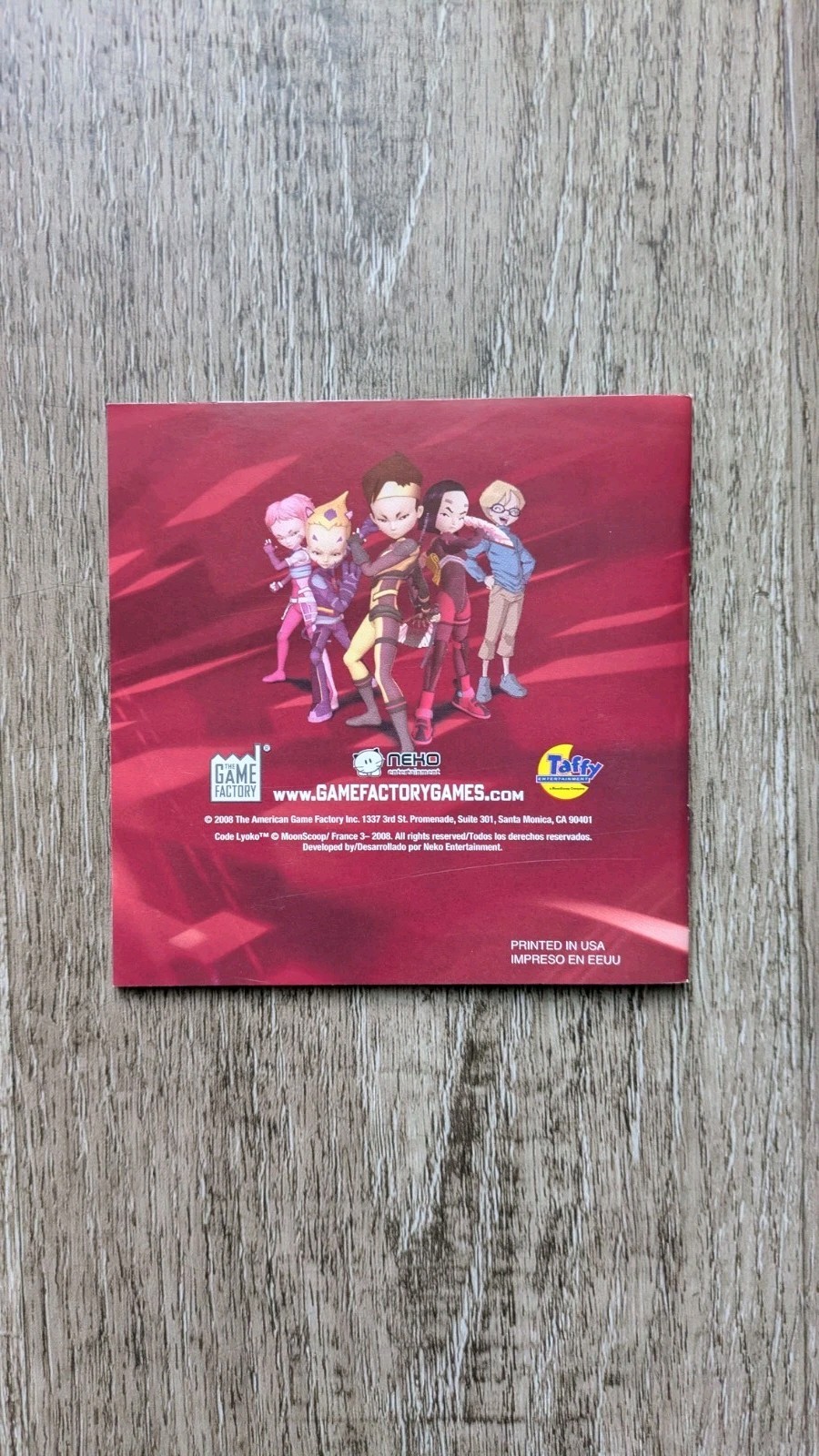 Code Lyoko: Fall of X.A.N.A. | Nintendo DS 2008 | NO GAME | Manual ONLY