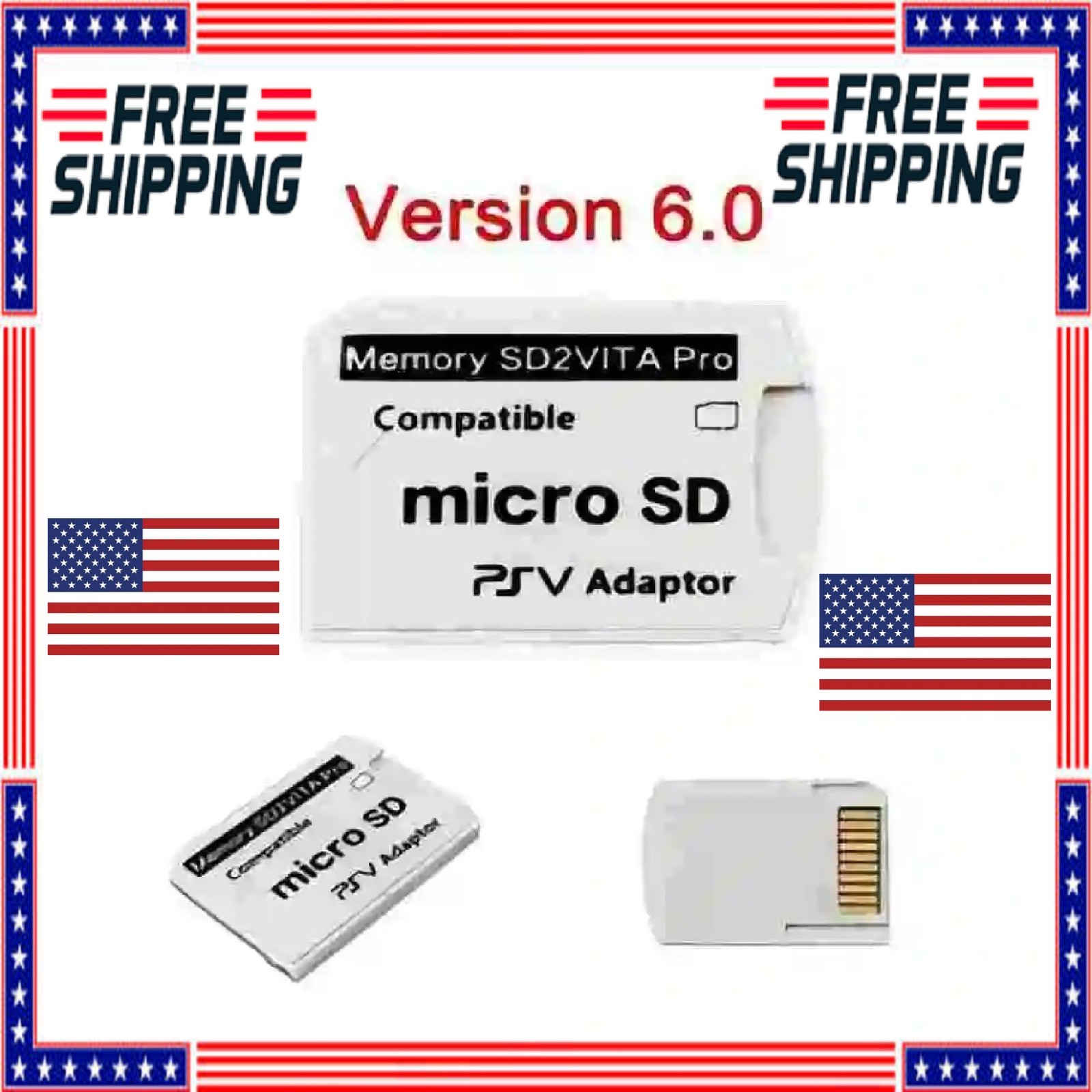 V5.0 SD2VITA Micro SD to Vita Memory Card Pro Adapter For PS PSV 1000/2000 V 5.0