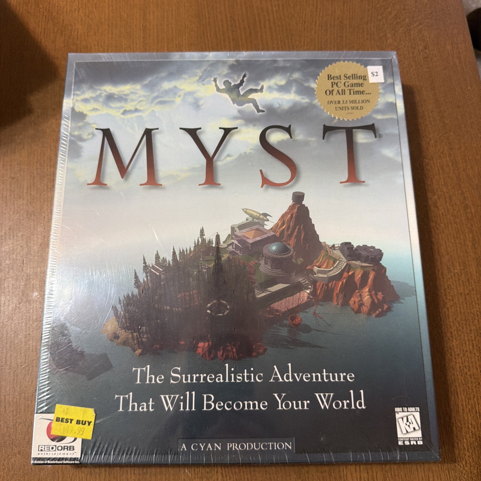 MYST FOR WINDOWS 3.1 OR WINDOWS 95 CD-ROM, FACTORY SEALED