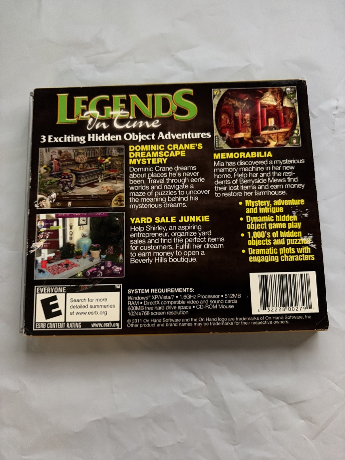 Legends In Time 3 Pack (PC, 2011)