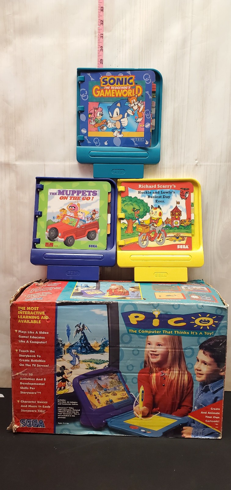 Sega Pico MK49325 Kids Learning Console system with 3 Games