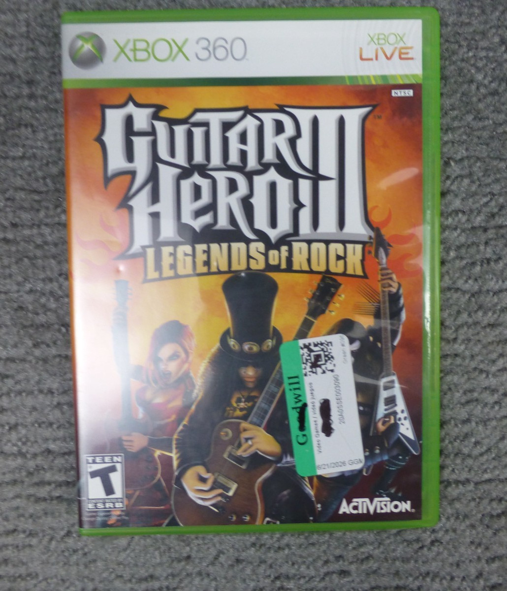 Guitar Hero 3 III Legends Of Rock Microsoft Xbox 360 2007 CIB Complete
