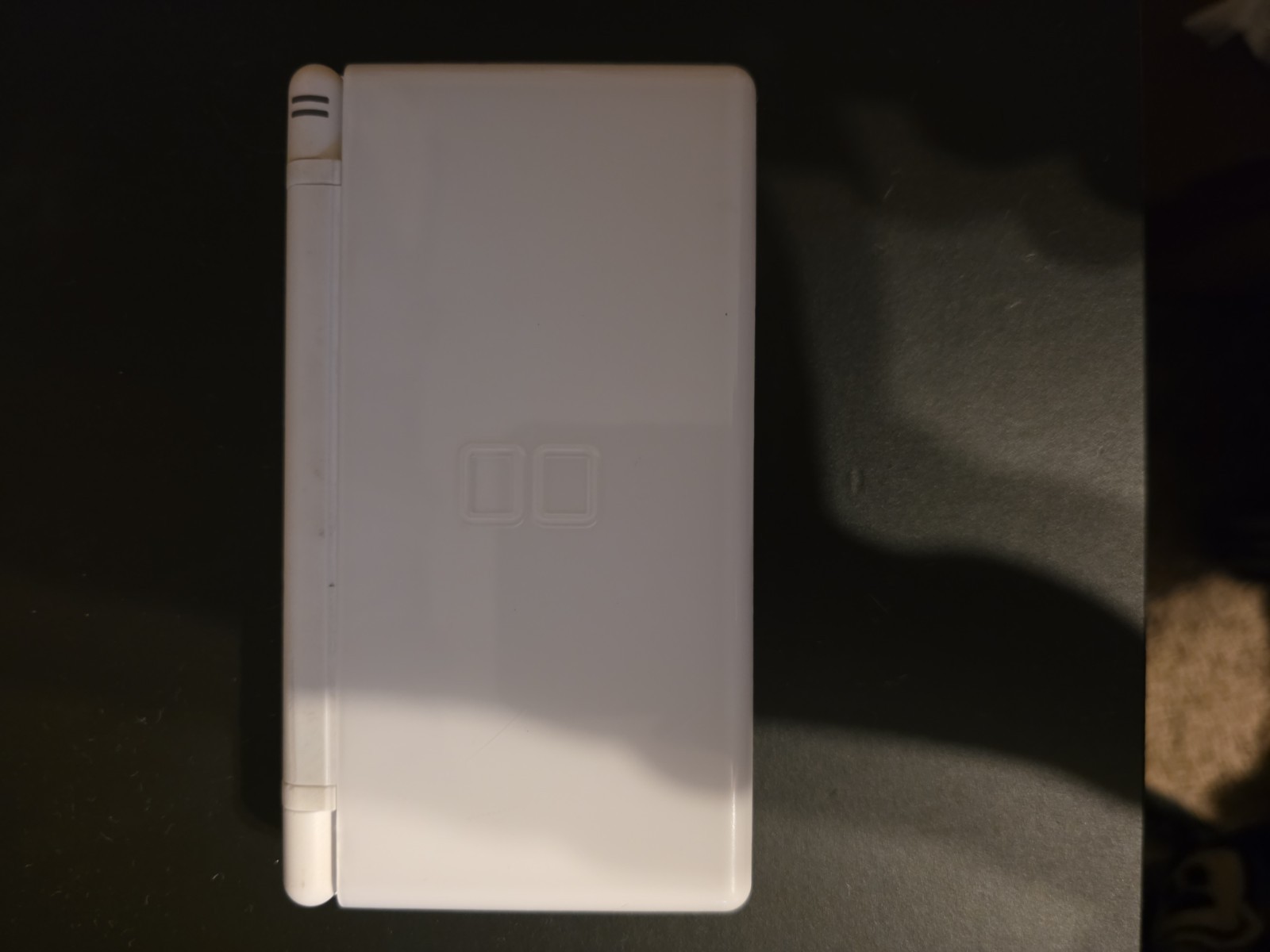 Nintendo DS Handheld System White With Stylus And Gba Cover Tested Working