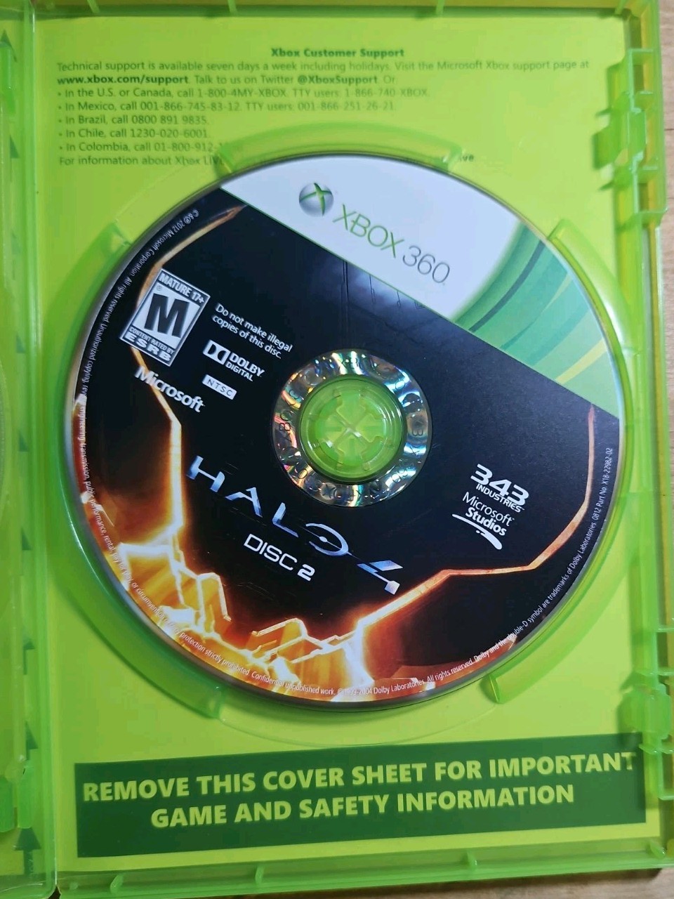 Halo 4 (Microsoft Xbox 360, 2012) CIB Complete Tested Authentic