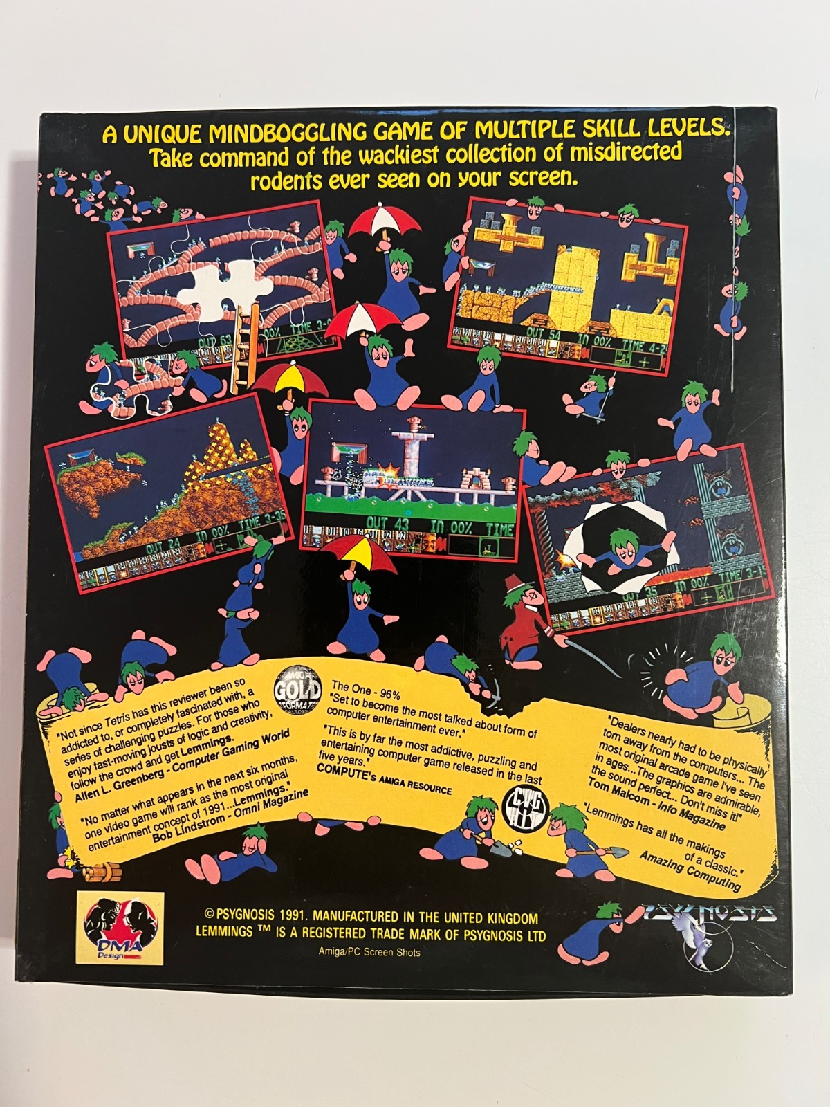Lemmings – Amiga – Big Box – Retro Game – Complete