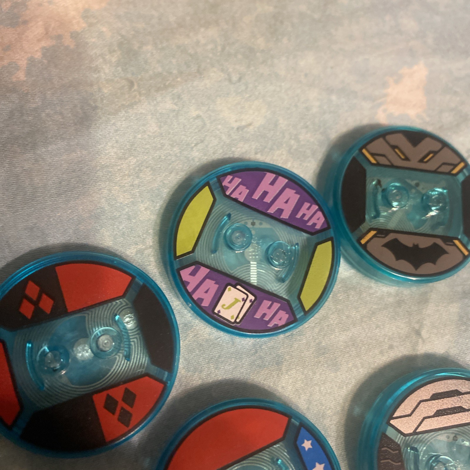 LEGO Dimensions DC Tag Disc Lot – Batman, Joker Harley Quinn wonder woman cyborg