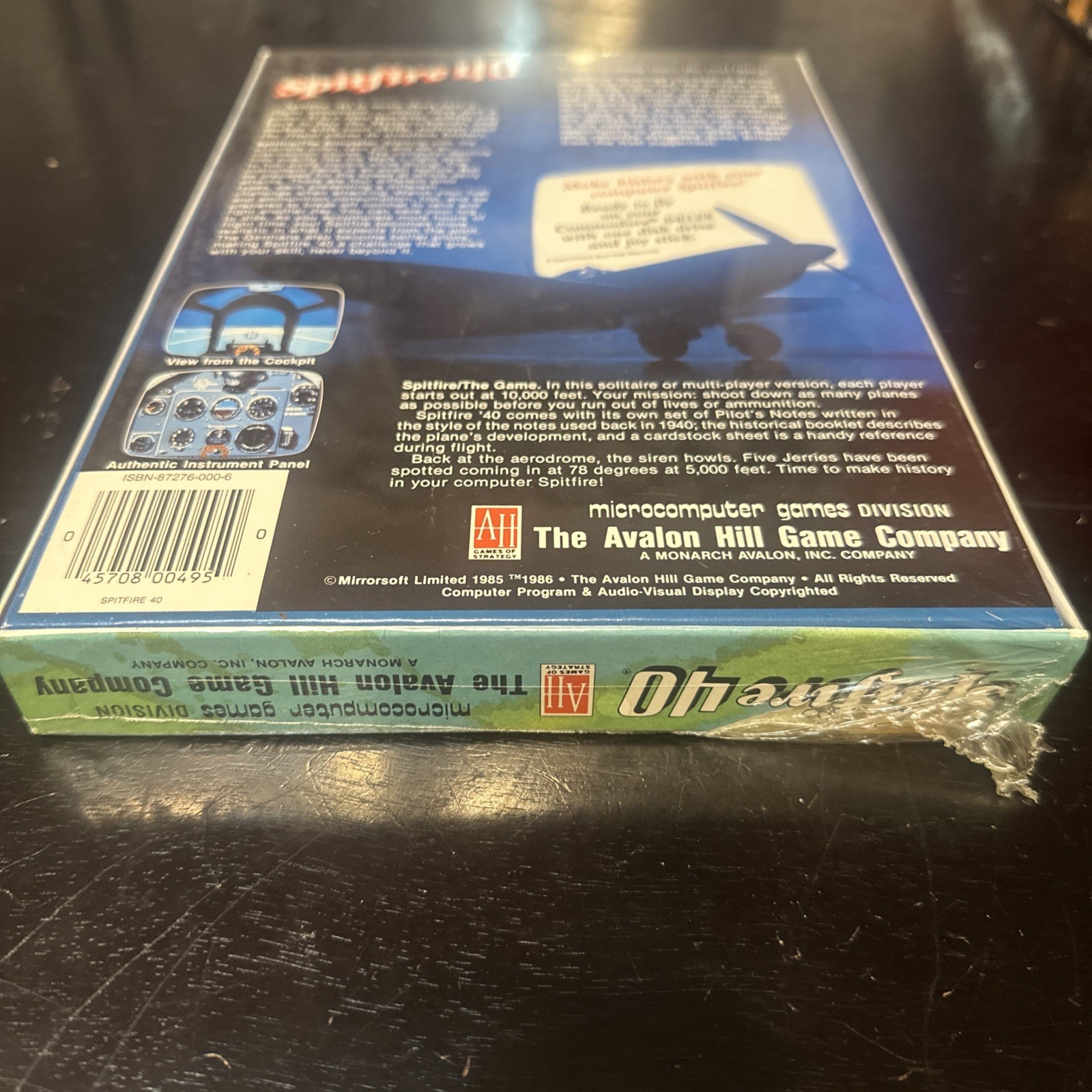 Spitfire 40 Commodore 64/128-Avalon Hill Brand New Sealed.