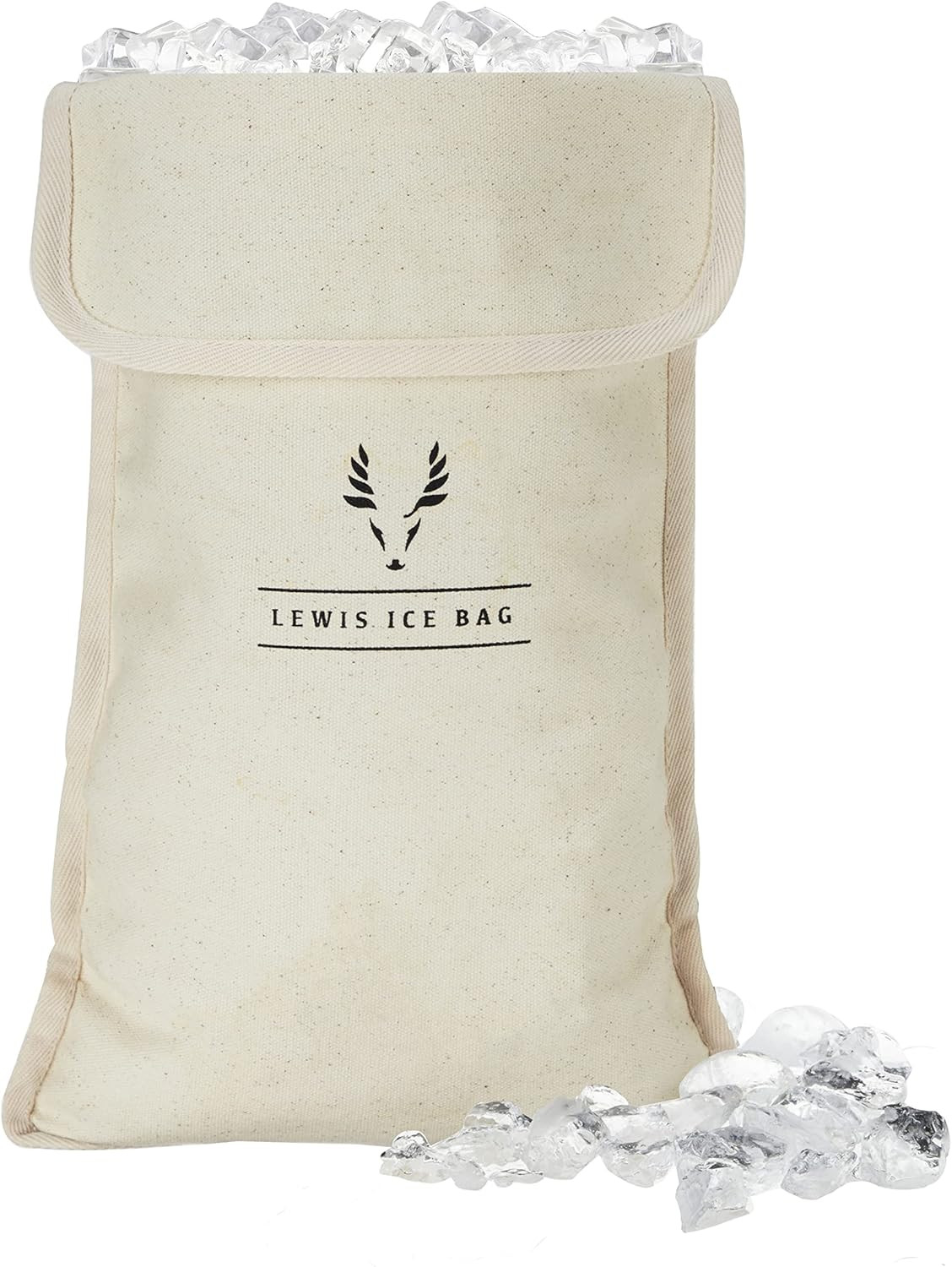 Bartender’S Lewis Ice Bag – Extra Large Professional Grade Canvas Ice Crushing B