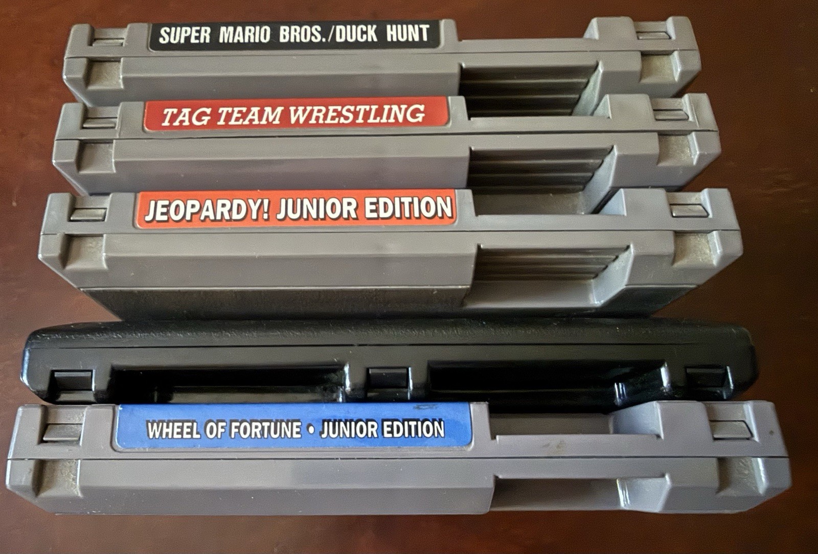 Nintendo NES Lot of 5! Mario/Duck Hunt Tag Team Wrestling RBI Baseball GameTek