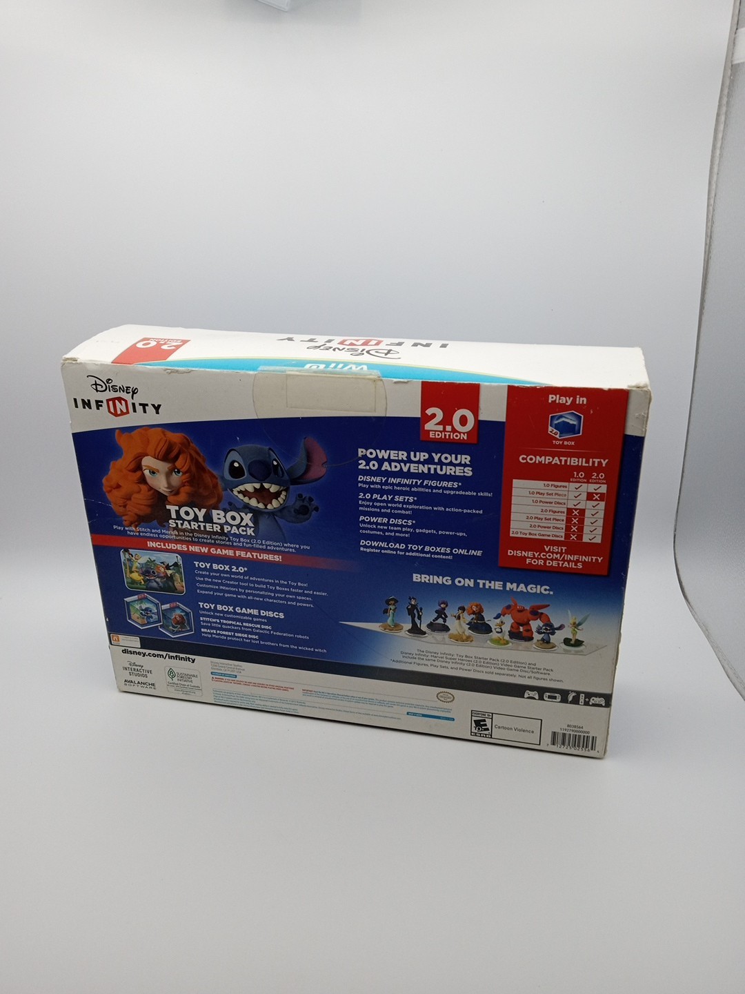 Disney Infinity Toy Box Starter Pack (2.0 Edition) Wii U Extra Merida & Stitch
