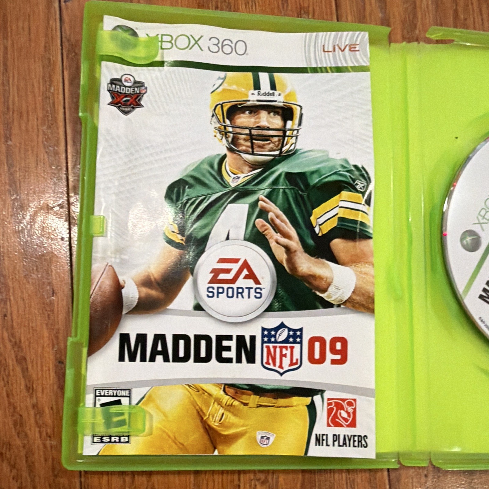 EA Sports Madden NFL 09 (Xbox 360) Complete Case/Disc E Rated NTSC-U/C 2008