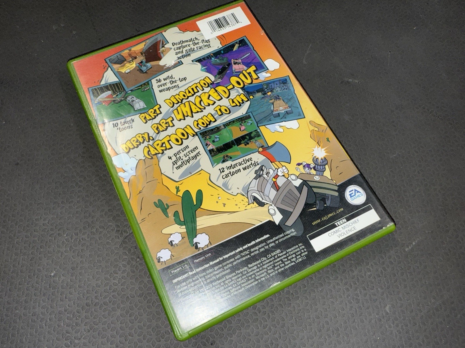 Cel Damage XBOX Comic Mischief Family-fun Action Adventure Complete