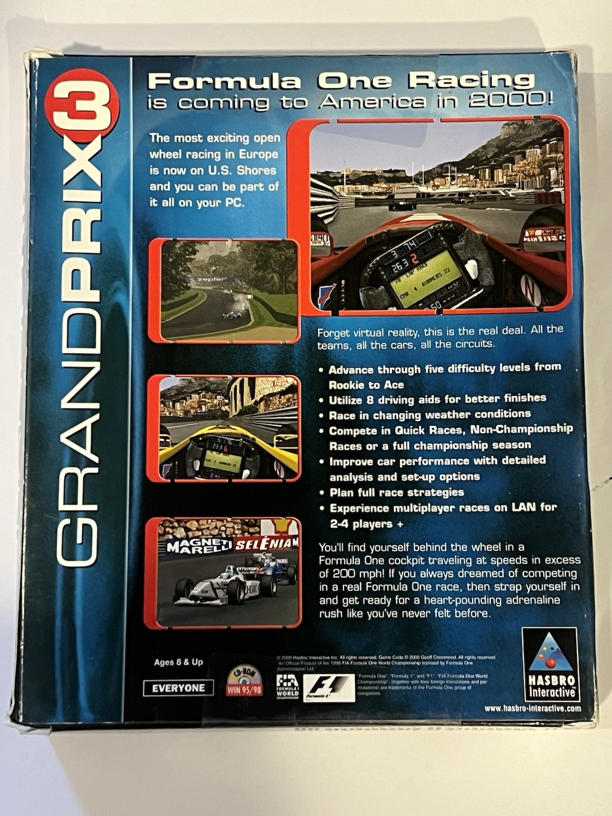 Grand Prix 3 Big Box PC 2000 CD-ROM Hasbro Interactive – New and Sealed