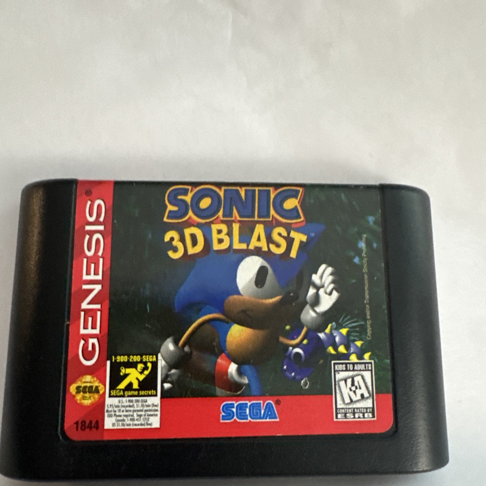 Rare Sonic 3D Blast SEGA Genesis Video Game Platformer Action Blockbuster