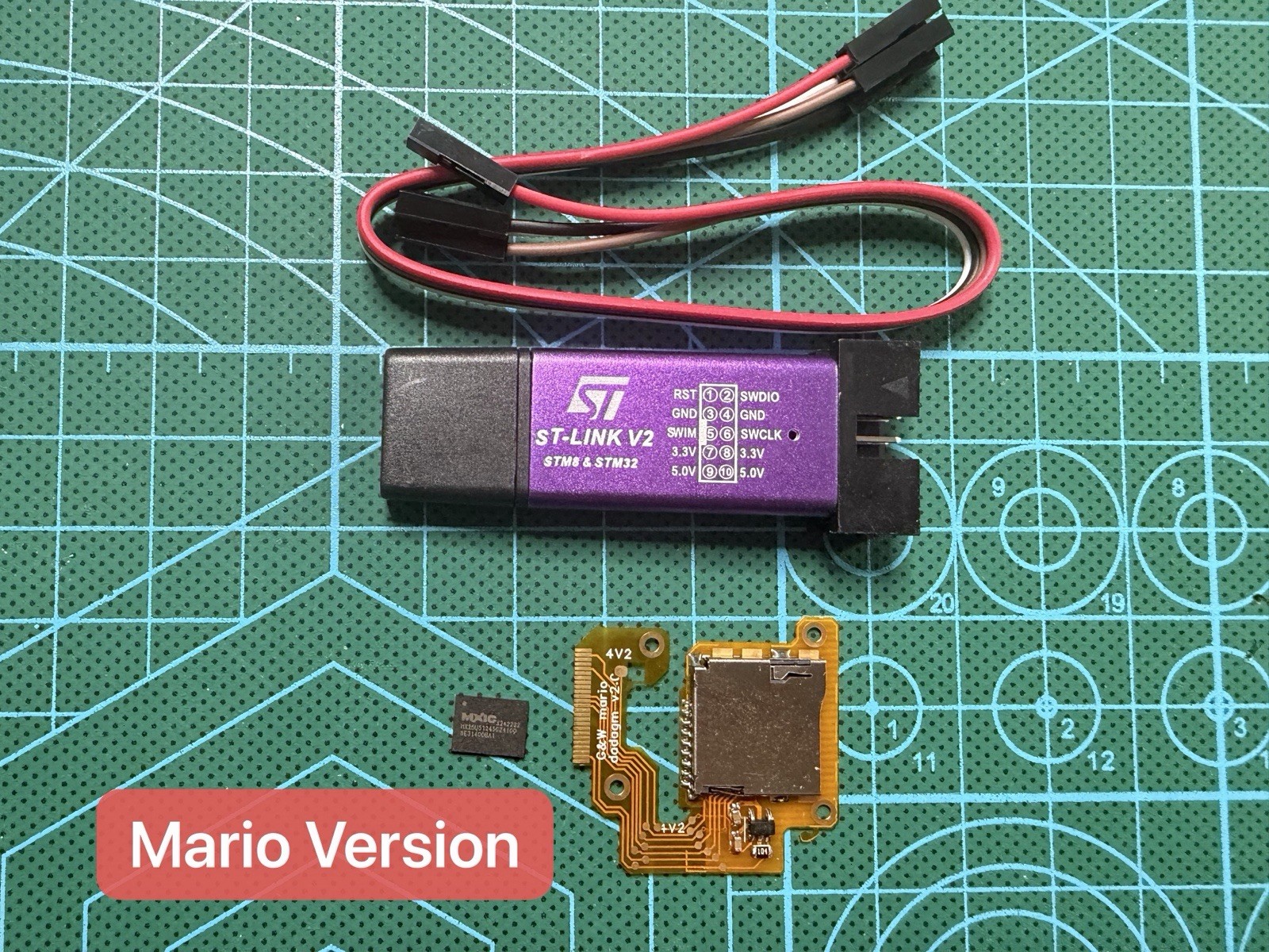 Nintendo Game & Watch Update Set- Zelda Or Mario 64MB Flash + Cable + ST Link V2
