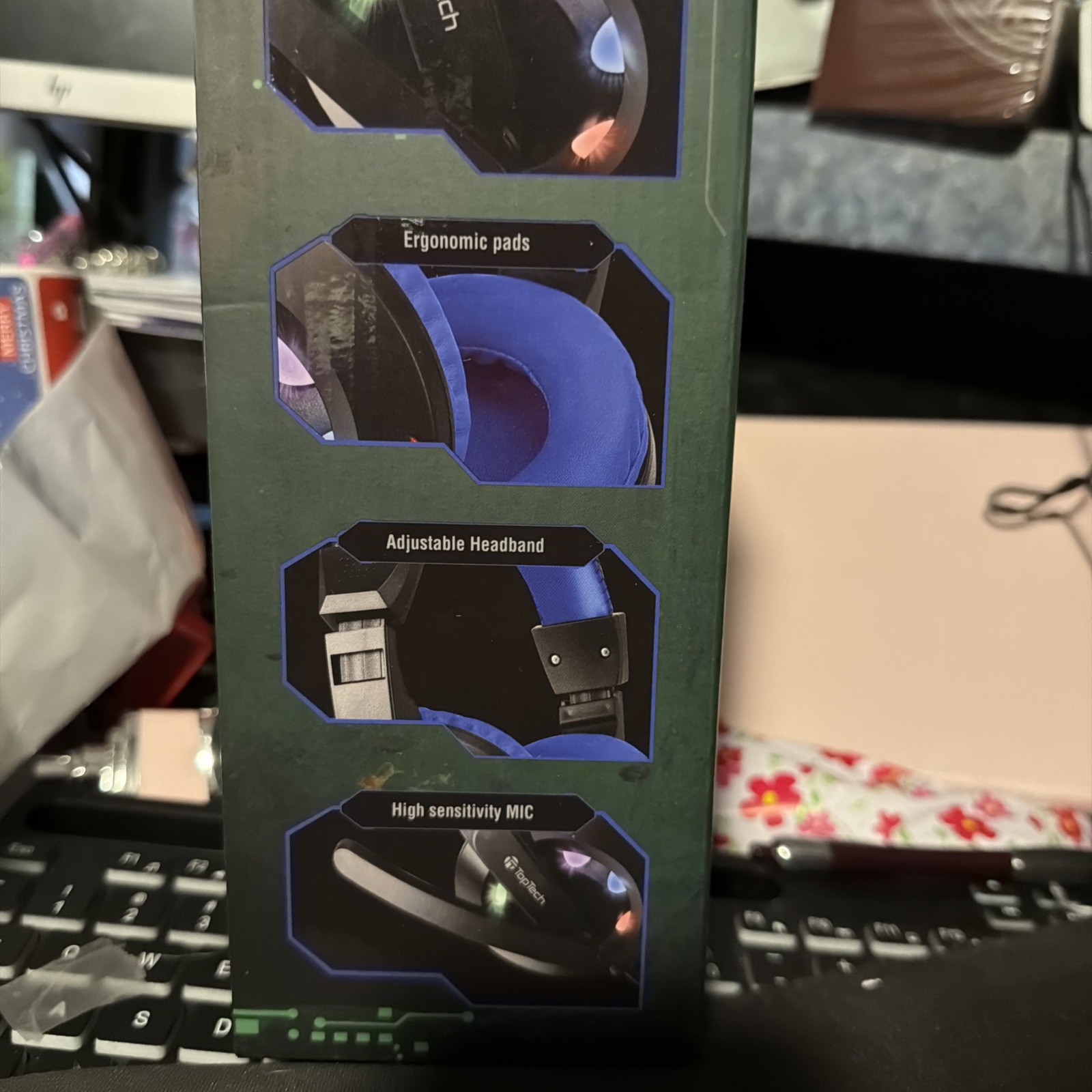 TopTech Gaming Headphone CH10 Game Consoles color-changing LED (NEW)