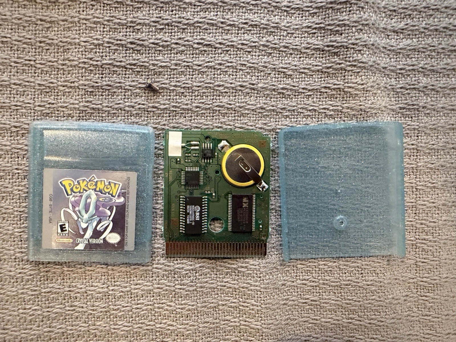 Pokemon Crystal Version Nintendo Gameboy Color Tested AUTHENTIC Cartridge