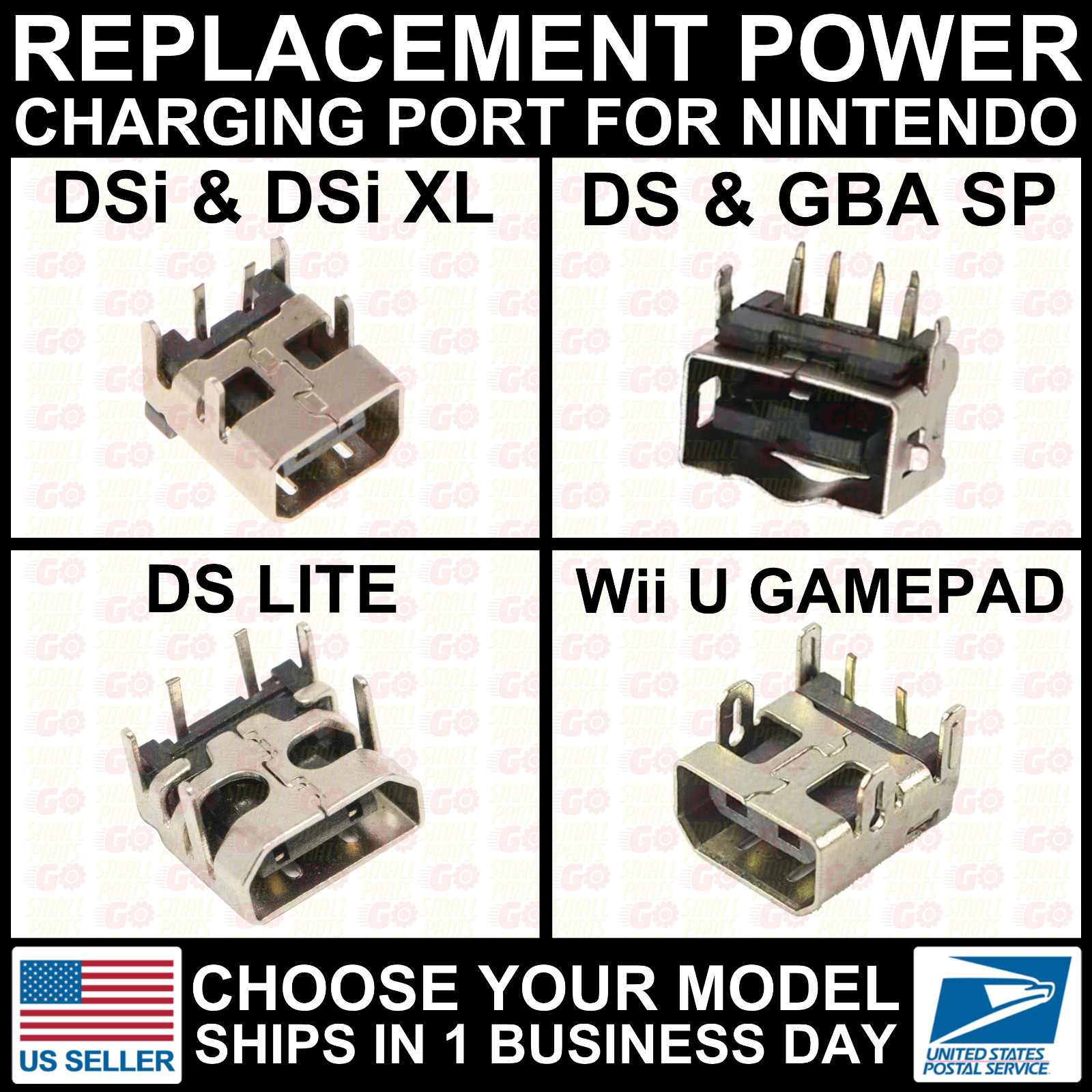 Charging Port Dock Power Socket For Nintendo DSi/XL/Wii U Gamepad/GBA SP/DS Lite