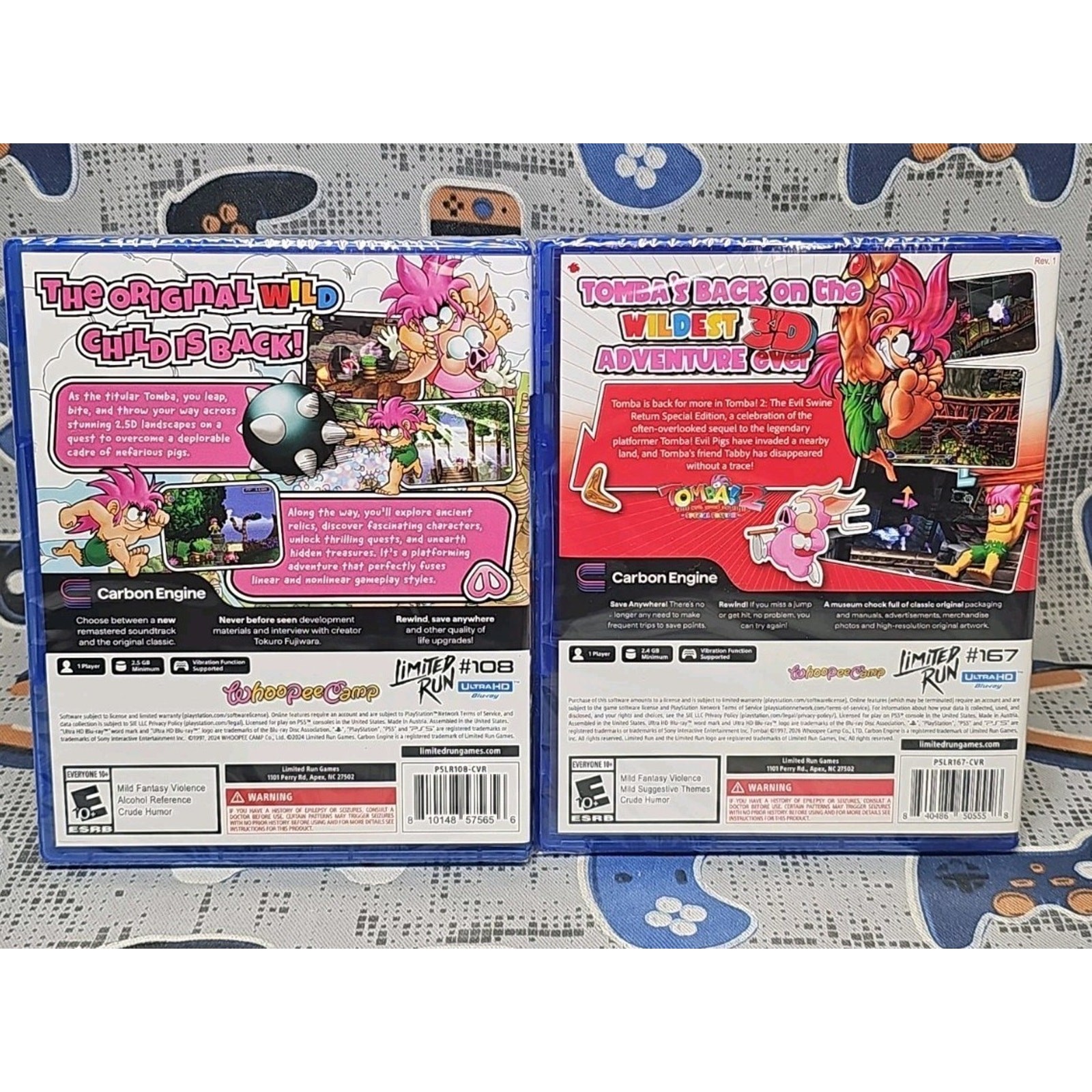 Tomba! Special Edition & Tomba 2 (PlayStation 5, Ps5) 2-pack NEW SEALED