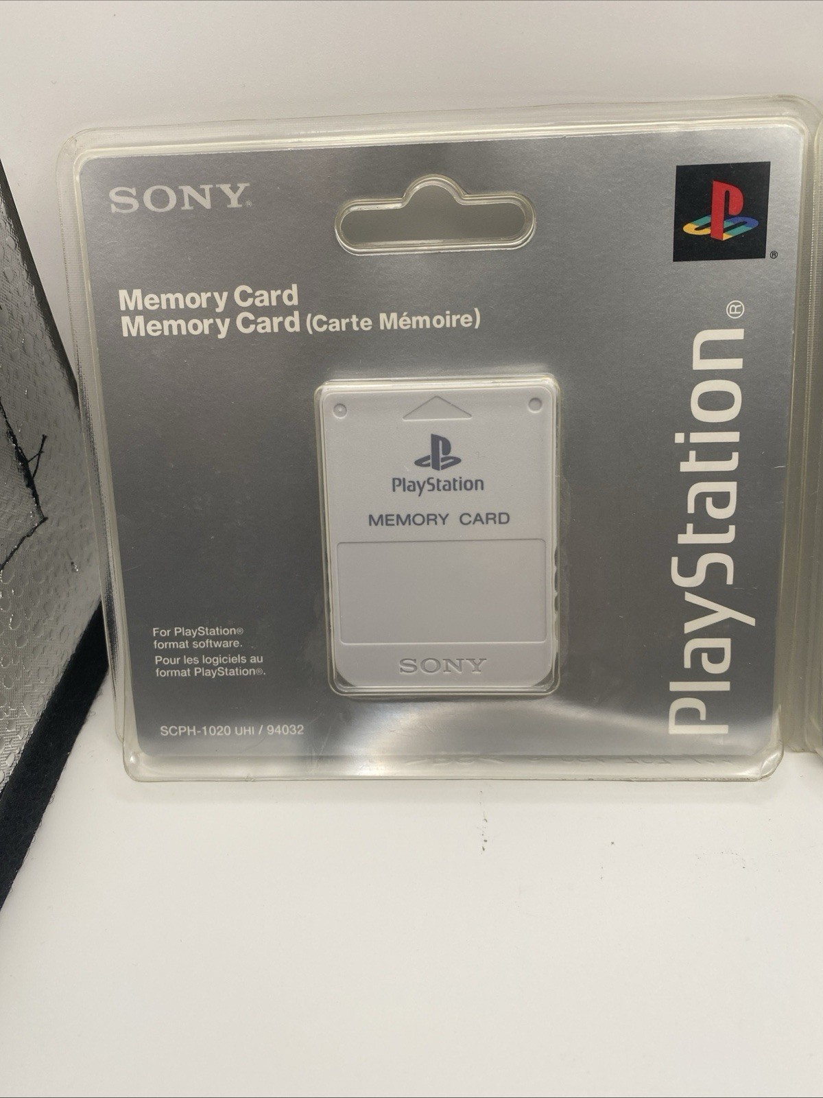 Official Sony PlayStation PS1 Light Gray White Memory Card SCPH-1020 (2)