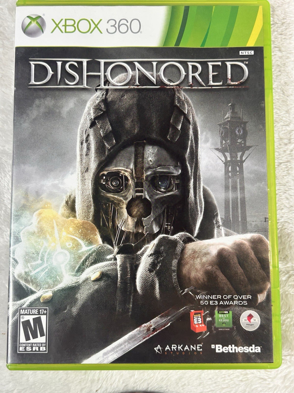 Dishonored (Microsoft Xbox 360, 2012) Complete with Manual Tested