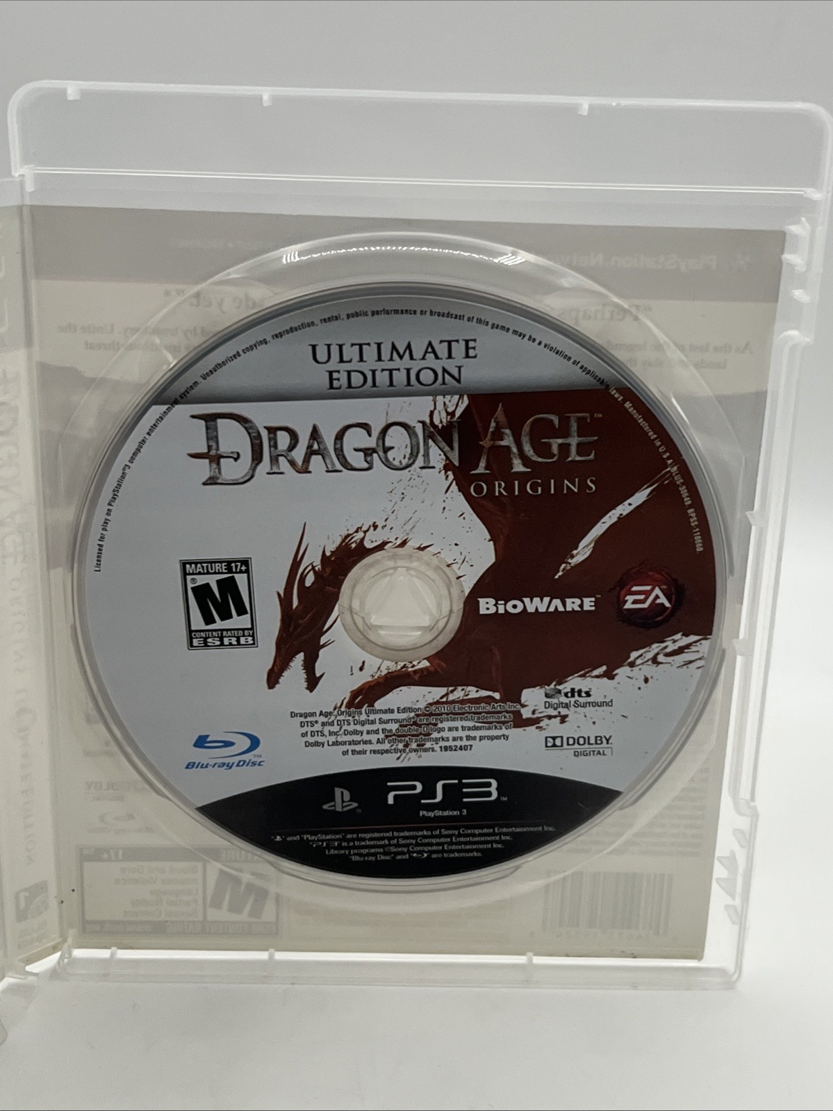 Dragon Age Origins: Ultimate Edition Sony PlayStation 3 w/Manual PS3