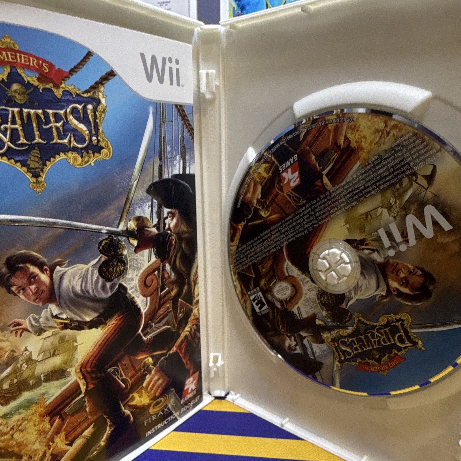 Sid Meier’s Pirates! Nintendo Wii 2K Games E10+ (Everyone 10+) Disc & Case